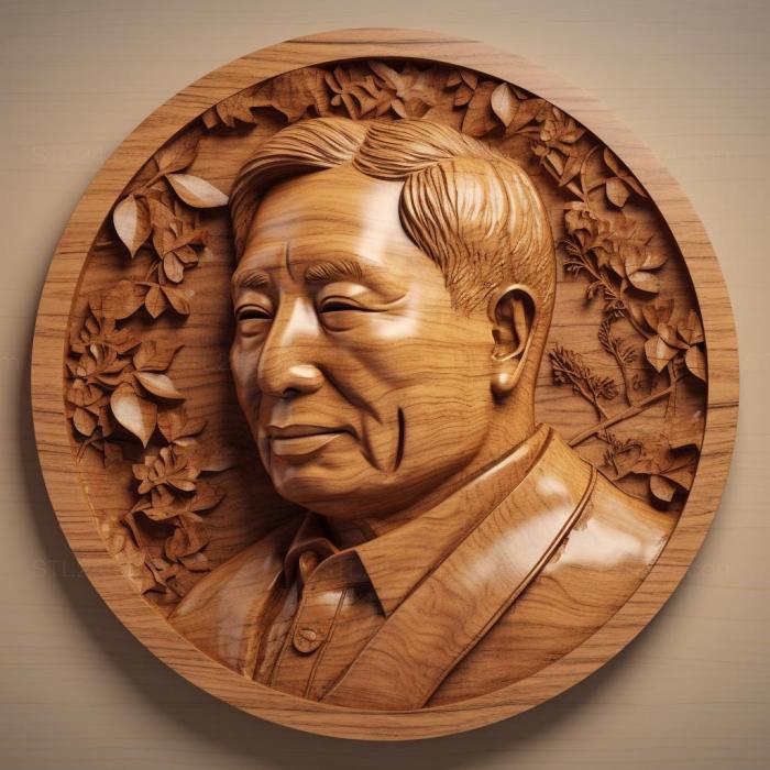 Знаменитости (Китай Мао Цзэдун 3, 3DFMS_8430) 3D модель для ЧПУ станка